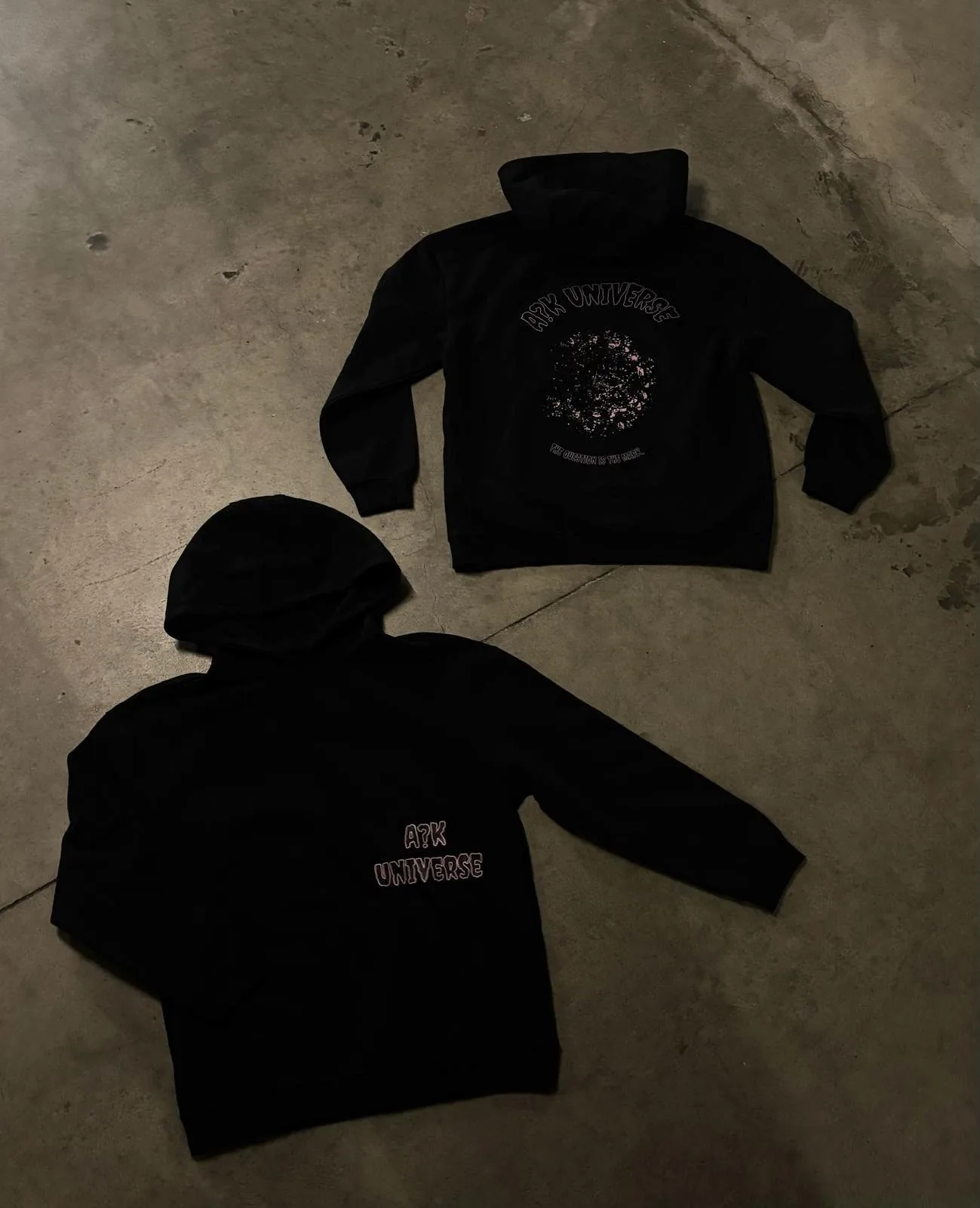 HOODIE "WELCOME TO THE A?K UNIVERSE" — A?K UNIVERSE, streetwear Genève